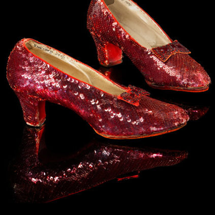 ruby red slippers from the wizard of oz