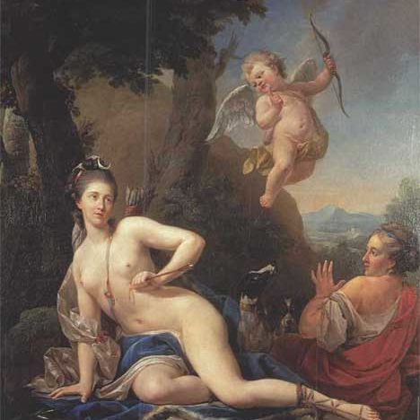 Diana wounded by Cupid by Van Loo