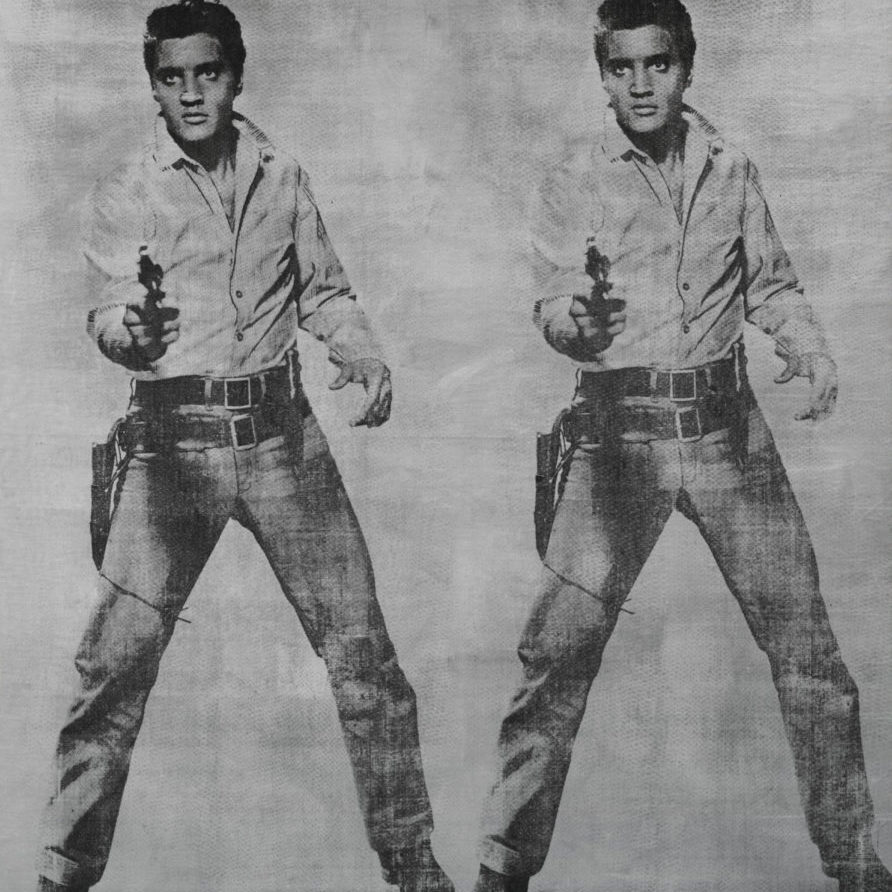 two images of Elvis