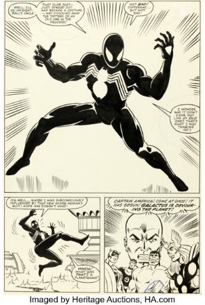 an image of the page from the Spider-Man comic book
