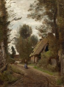 A pastoral scene by Corot set in the northern French village of Saint-Quentin-des-Prés, sold at Christie's
