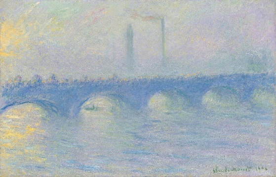 Claude Monet - impressionist view of Waterloo Bridge
