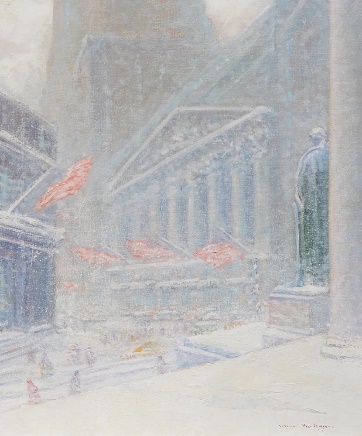 View of the NYSE in WinterDescription automatically generated