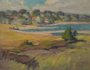 An impressionist coastal landscape